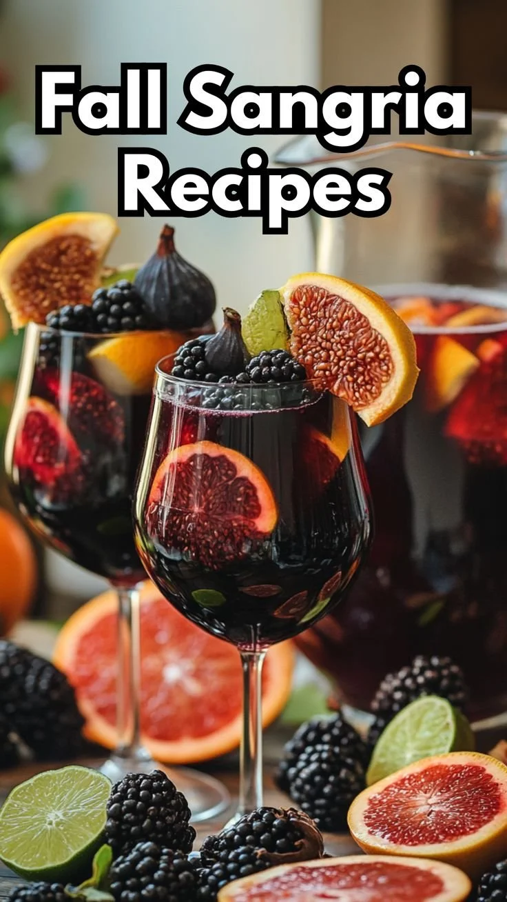 Delicious fall sangria recipes with seasonal fruits and spices