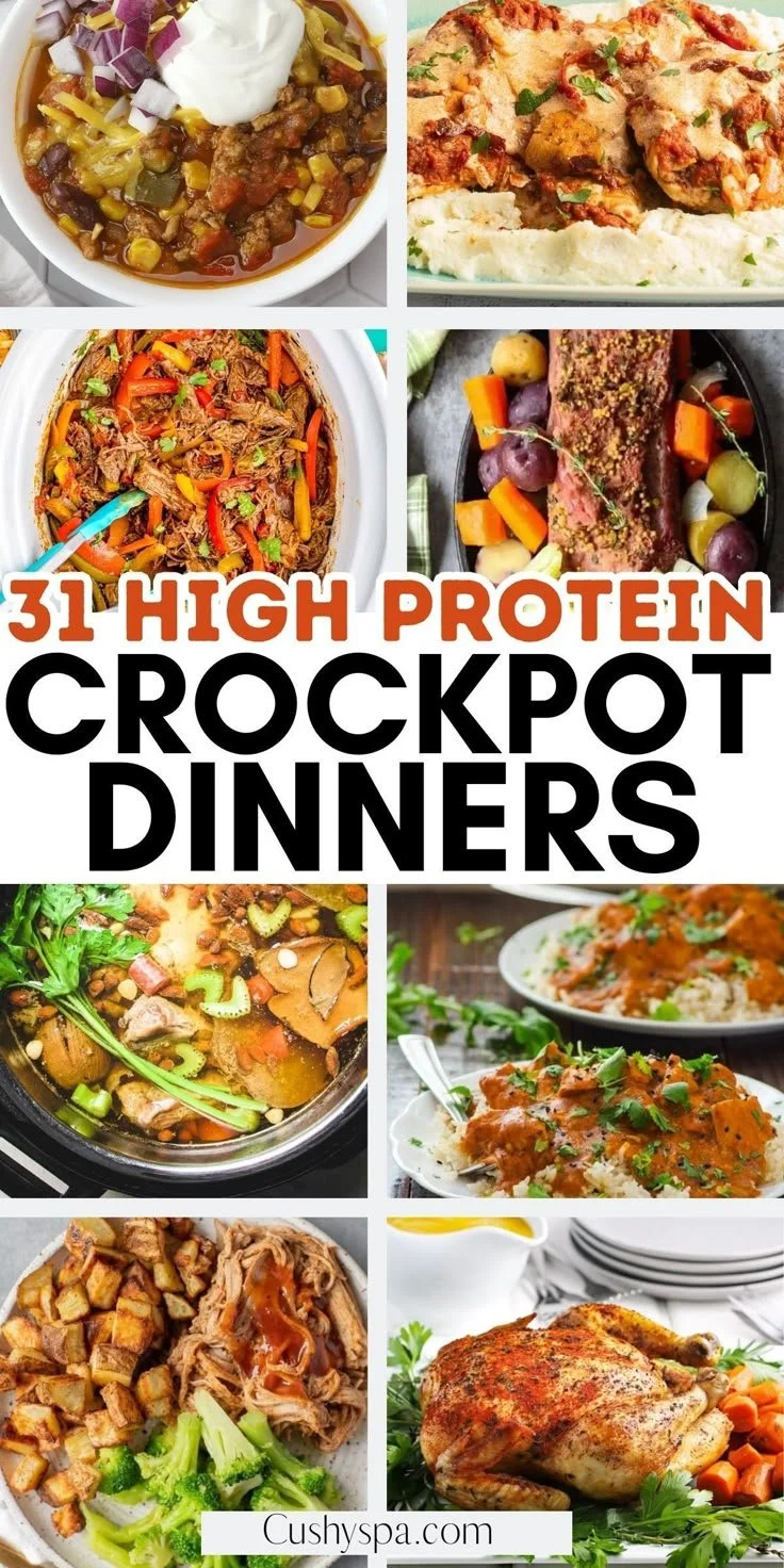 Healthy high protein weeknight crockpot recipes for easy meal prep
