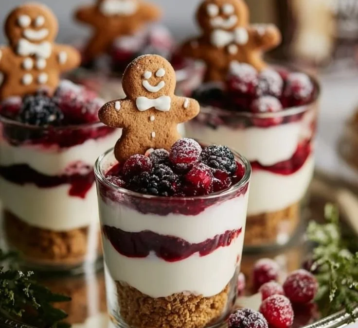 Baked white chocolate cheesecake topped with fresh berries on a plate