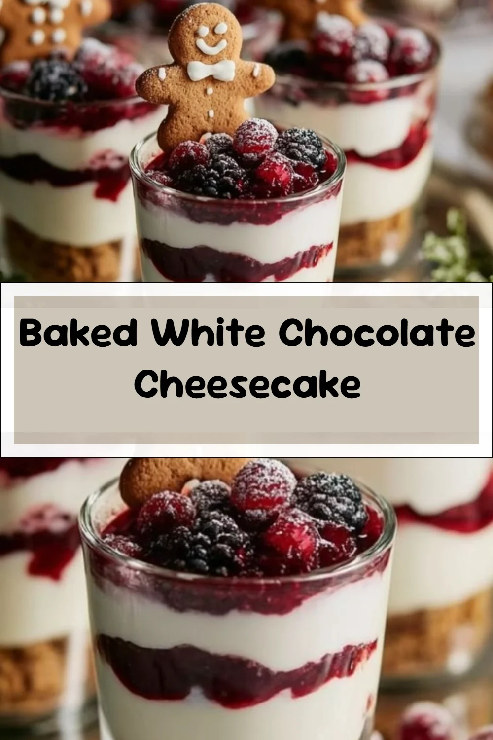 Baked White Chocolate Cheesecake