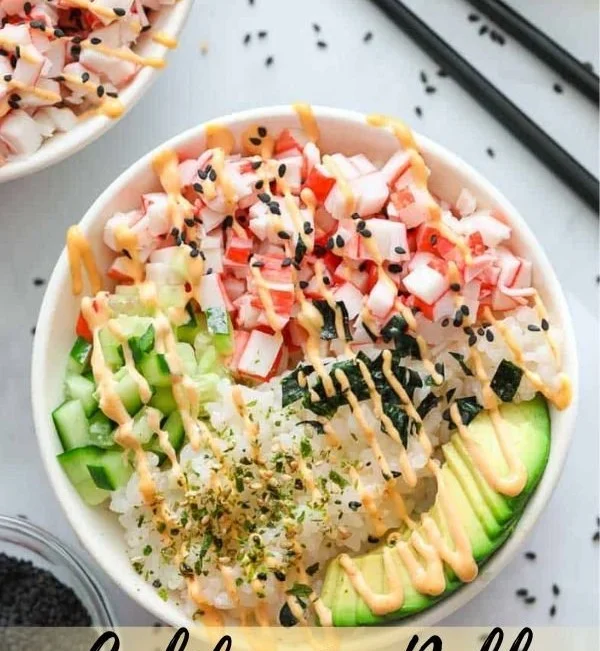California Roll Sushi Bowls