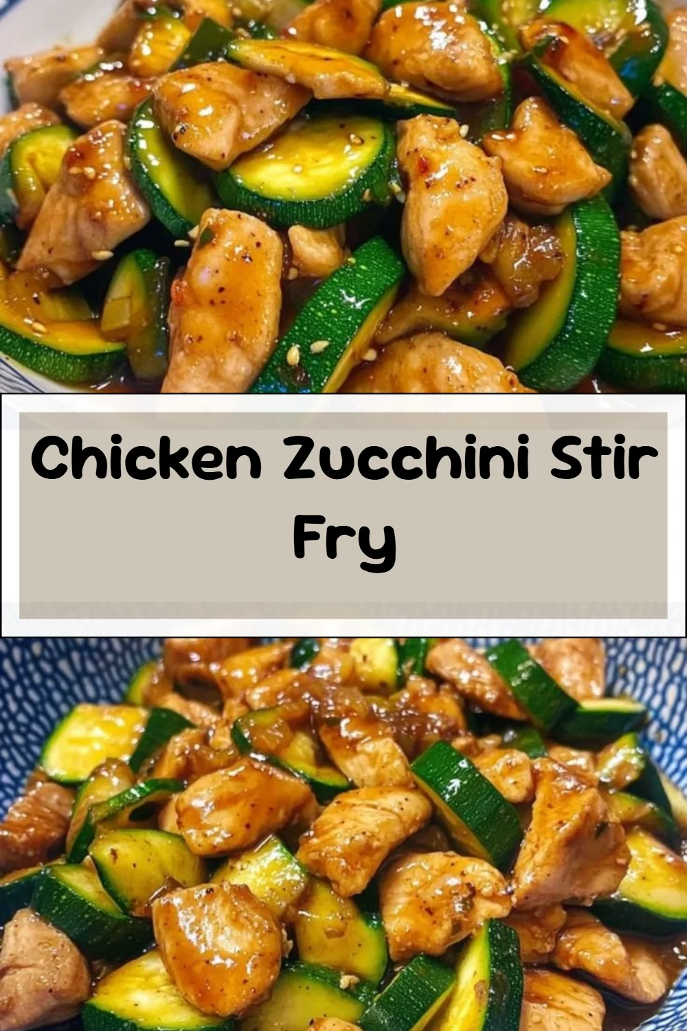Chicken Zucchini Stir Fry