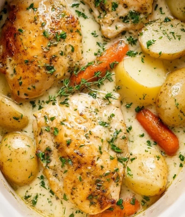 Crockpot Garlic Butter Chicken