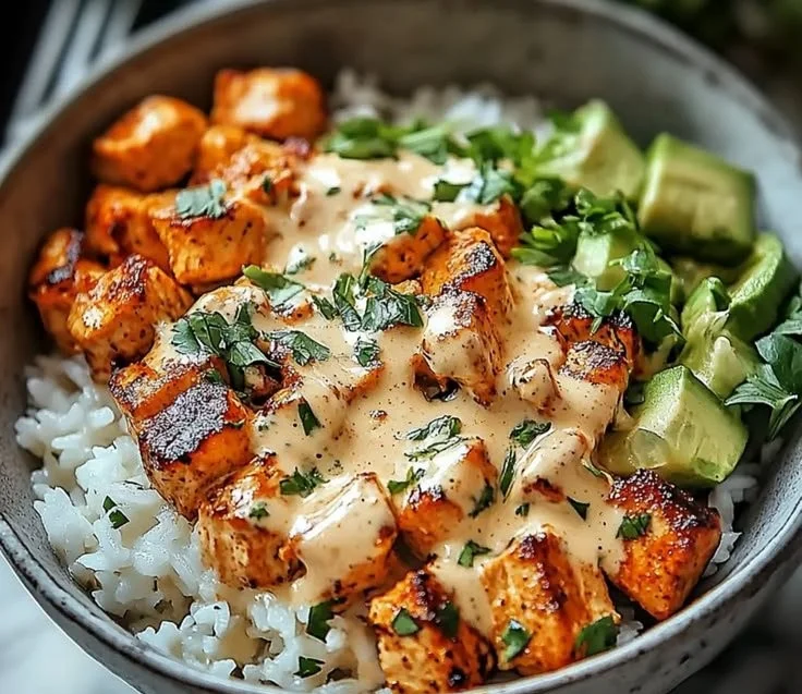 Easy Coconut Chicken Rice Bowl