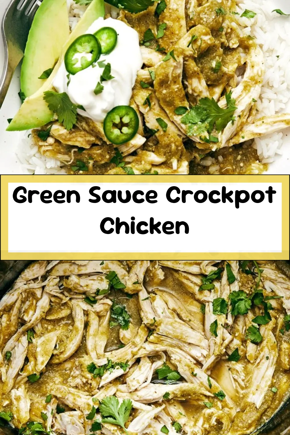 Green Sauce Crockpot Chicken