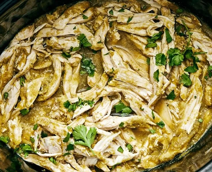 Green Sauce Crockpot Chicken