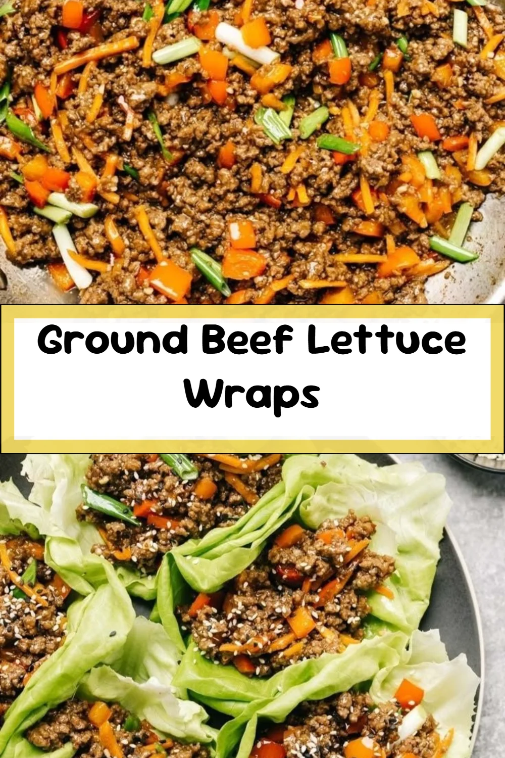 Ground Beef Lettuce Wraps