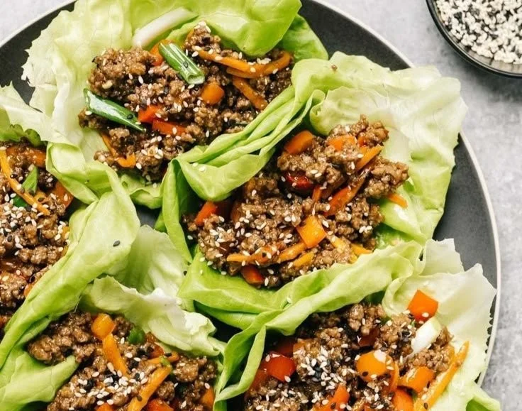 Ground Beef Lettuce Wraps