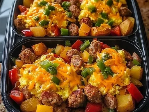 High Protein Freezer Friendly Breakfast Bowls
