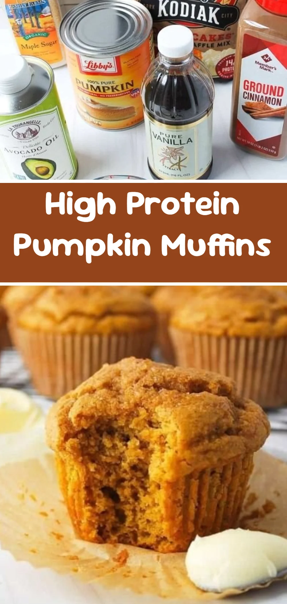 High Protein Pumpkin Muffins