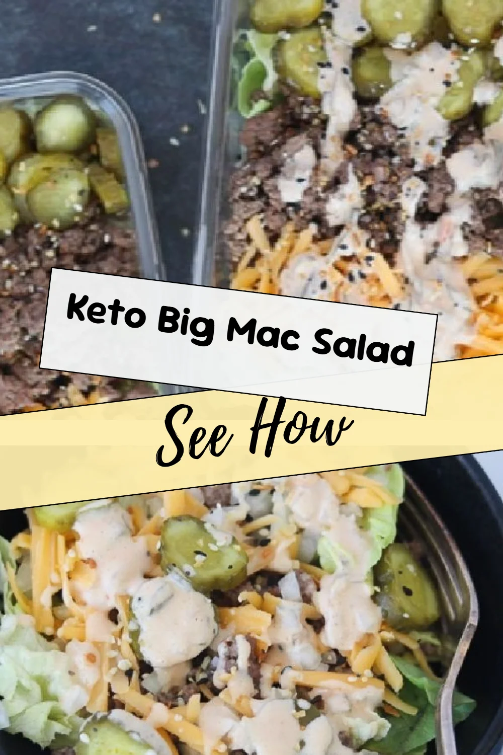 Keto Big Mac Salad
