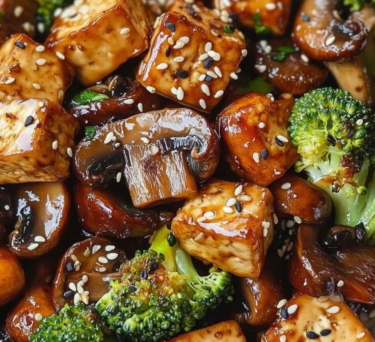 Mushroom and Tofu Stir-Fry