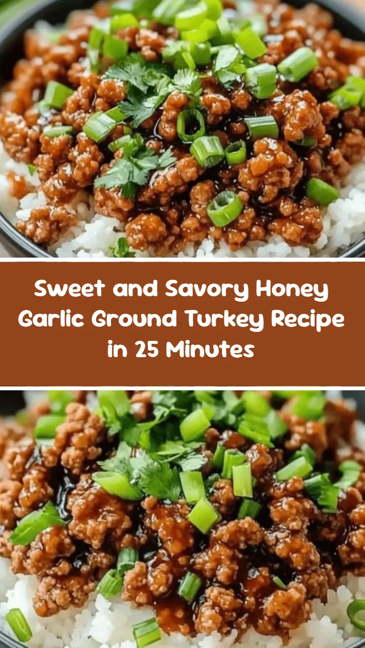 Sweet and Savory Honey Garlic Ground Turkey Recipe in 25 Minutes