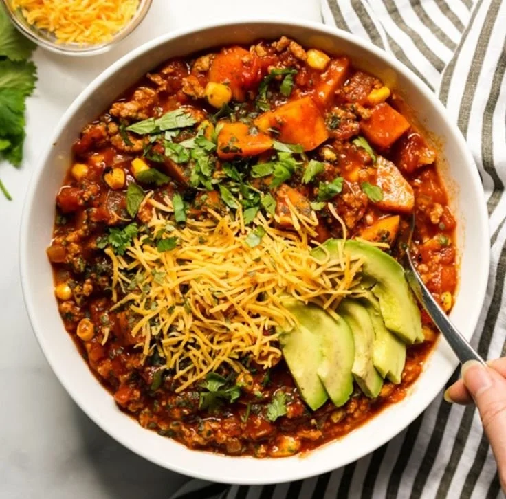 Sweet Potato Turkey Chili