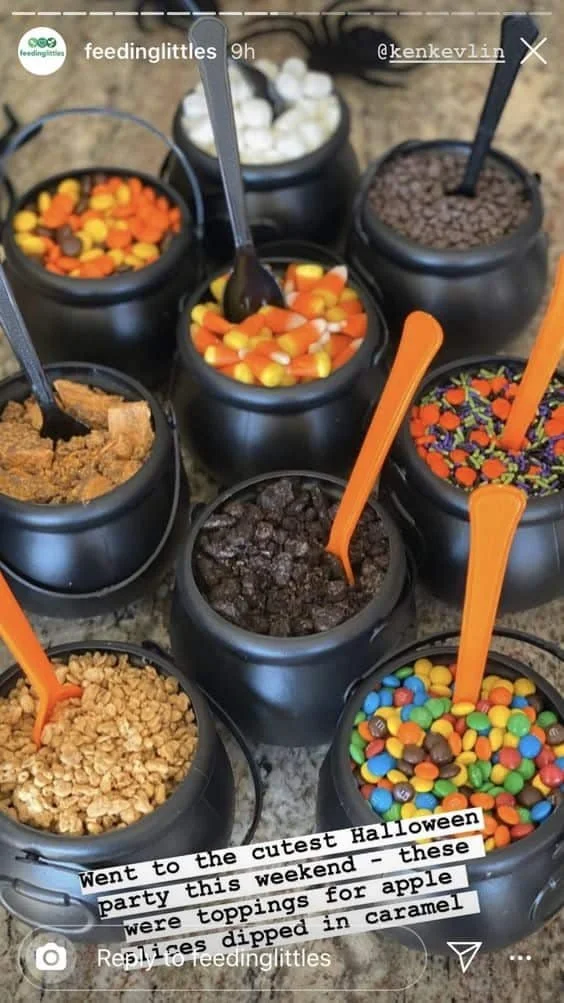 Kids enjoying a backyard birthday party with fall decorations and activities