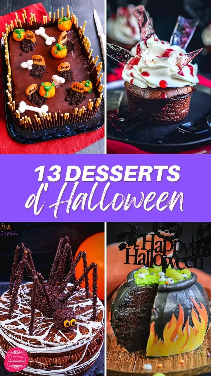 Spooky desserts d'Halloween for festive celebrations