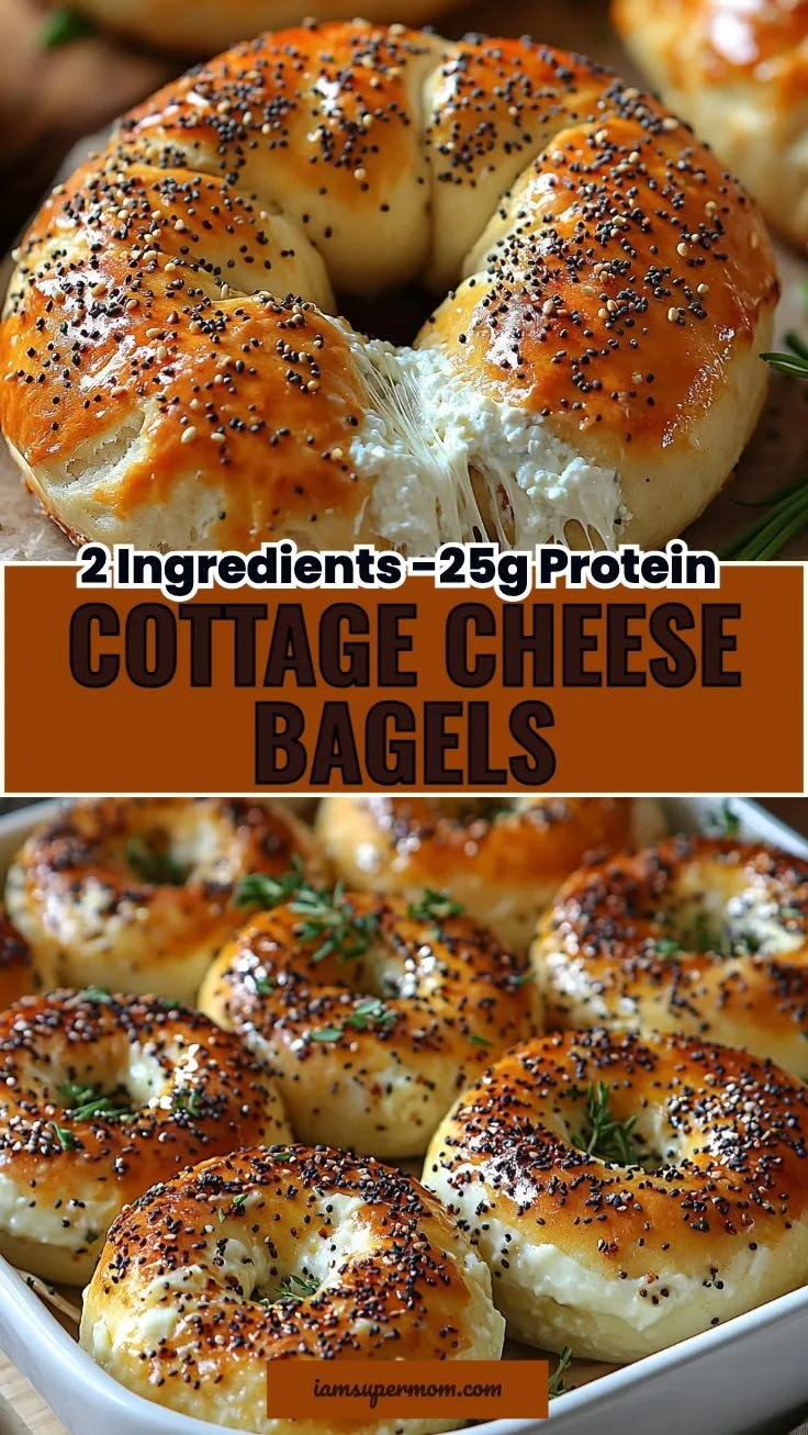 A plate of freshly baked 2 ingredient cottage cheese bagels