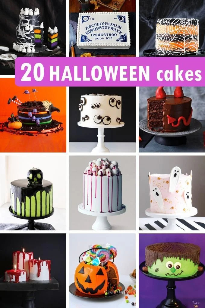 Spooky Halloween cakes for festive celebrations and parties.