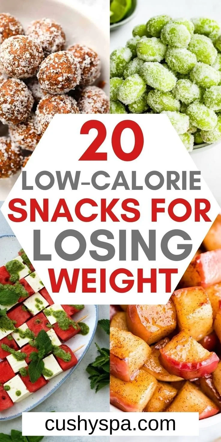 Colorful spread of homemade low calorie snacks on a wooden table