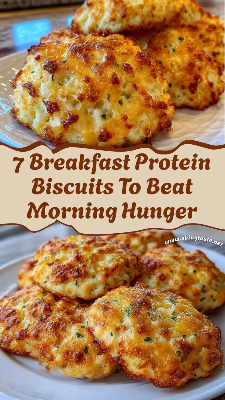 Savory breakfast protein biscuits, a high-protein morning recipe.
