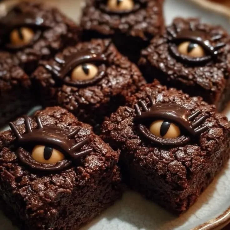 Delicious Halloween Brownies recipe and Midnight Velvet Cocoa Brownies PDF download