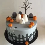 halloween cake with ghost decorations and pumpkins 2026 08 06 192720 1