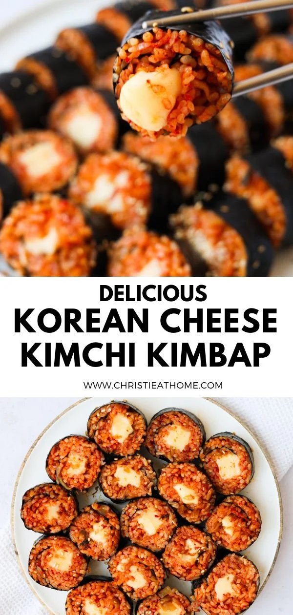 Delicious Cheese Kimchi Kimbap with vibrant ingredients and flavors