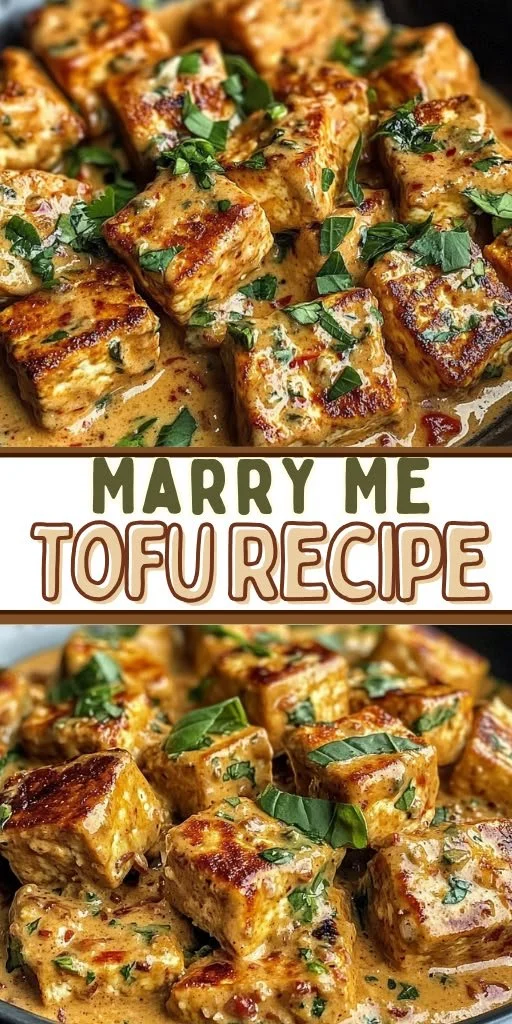 Delicious Marry Me Tofu Recipe served on a plate