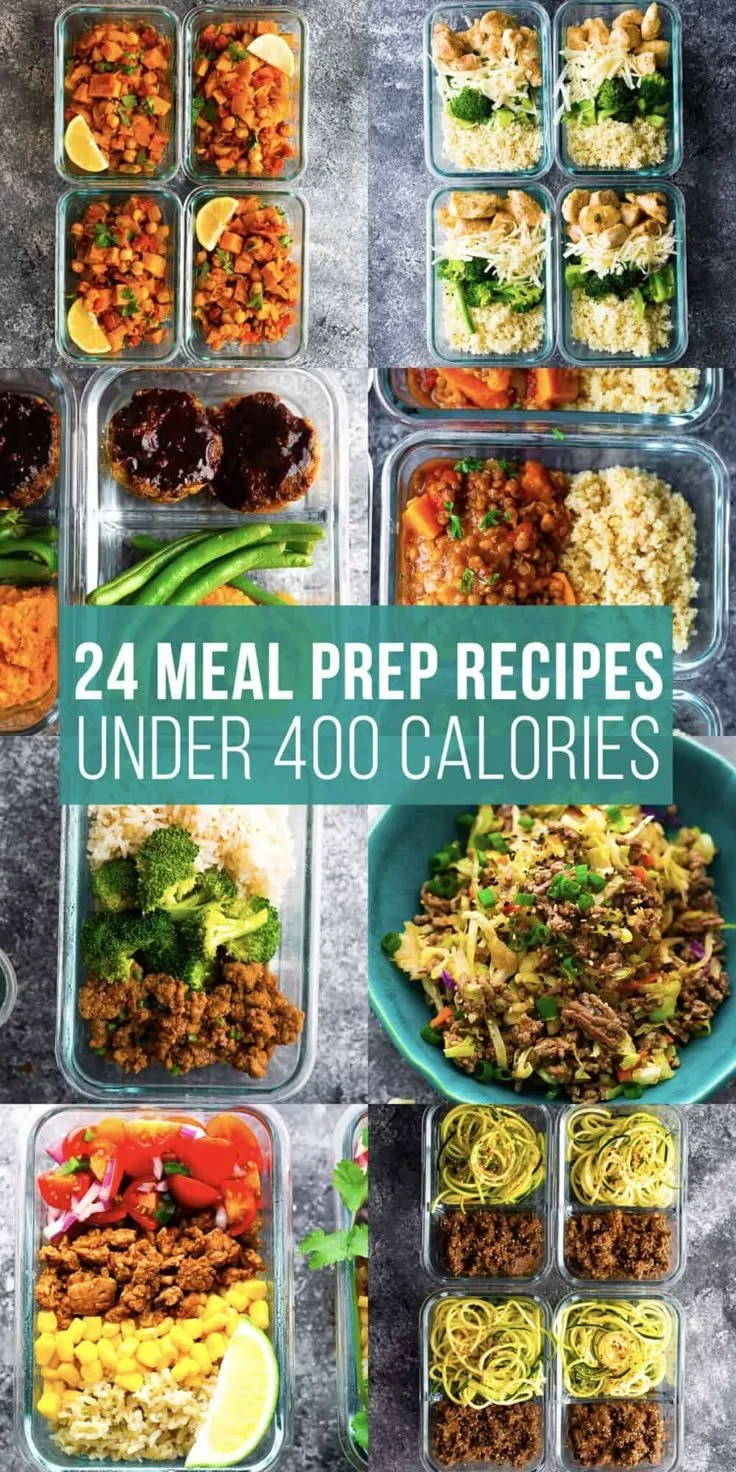 Healthy meal prep lunch recipes under 400 calories